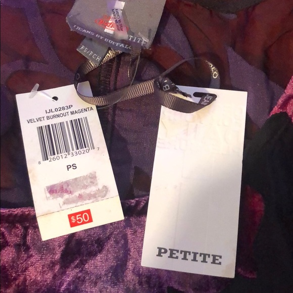 I Jeans by Buffalo black top with velvet.NWTSizePS - Picture 4 of 8